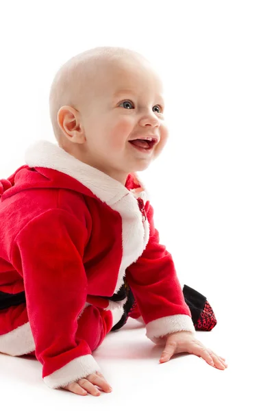 Baby in santa-costume — Stock Photo, Image