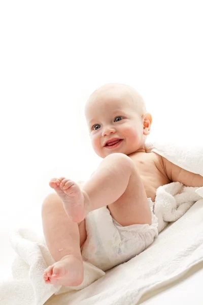 Bambino in asciugamani — Foto Stock