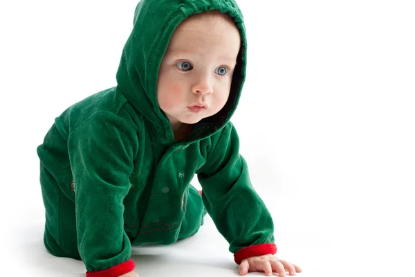 小矮人服装的婴儿 — 图库照片
