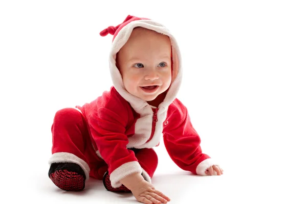 Noel Baba kostümlü bebek — Stok fotoğraf