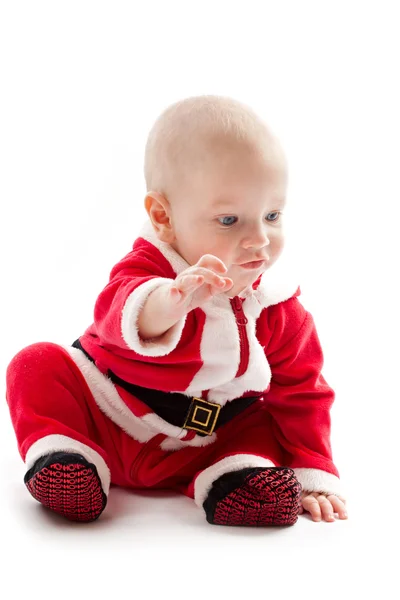Baby in santa-kostuum — Stockfoto