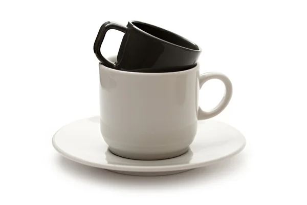 Een set van koffie kopjes — Stockfoto