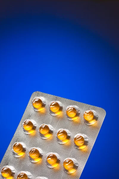 Pillen in een pack — Stockfoto