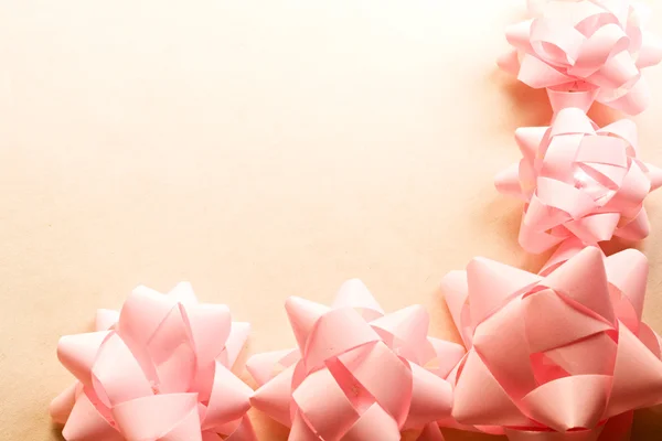 A frame of pink bows — Stock Photo, Image
