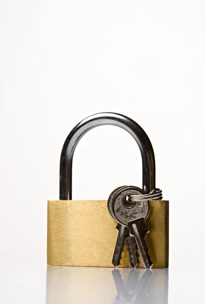 Cerradura llave — Foto de Stock
