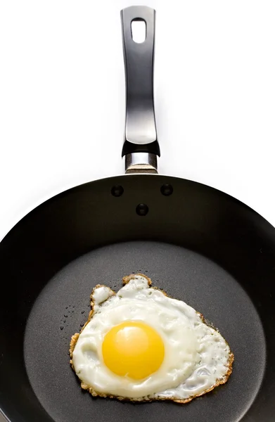 Smažená vejce v pánvi — Stock fotografie