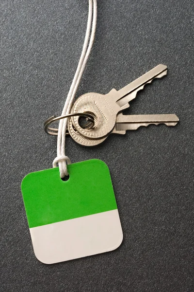 Ключи с этикеткой — стоковое фото