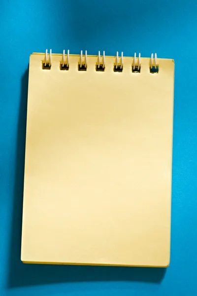 Yellow notepad — Stock Photo, Image