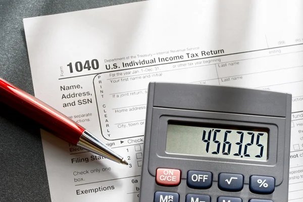 Tax form — Stock Photo, Image