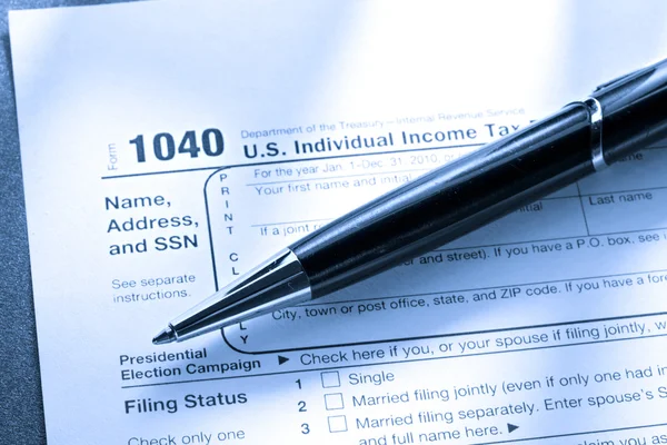 Tax form — Stock Photo, Image
