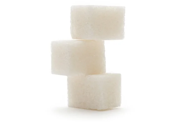 Sukker isoleret på hvid baggrund - Stock-foto