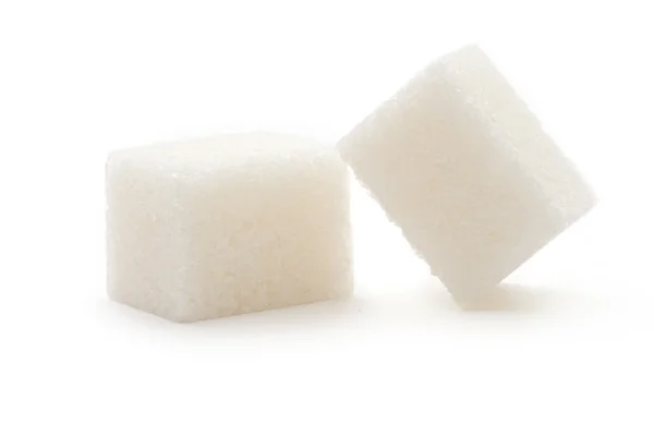Zucchero su bianco — Foto Stock