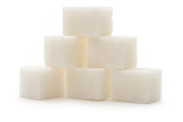 Azúcar sobre blanco —  Fotos de Stock