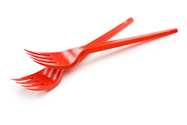 Forks isolated on white — Stock Photo, Image