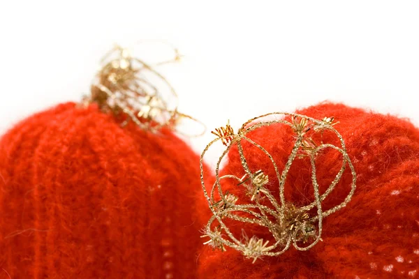 Czerwone czapki ozdobne — Zdjęcie stockowe