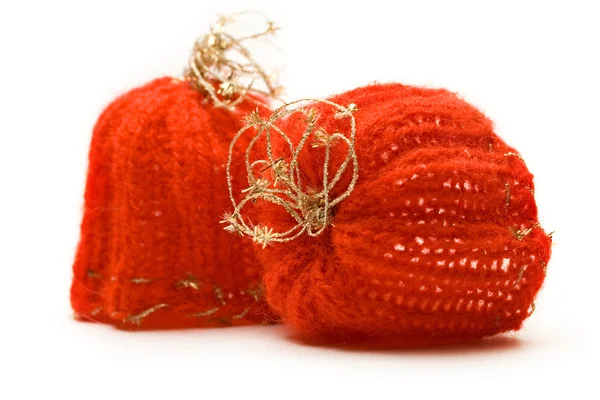 Красные декоративные шапки — стоковое фото
