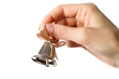 Bell in the hand clipart