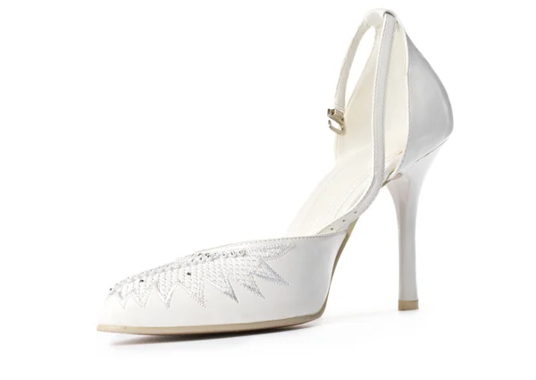 Женская обувь на белом — стоковое фото