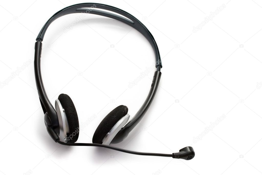 Headset with a microphone