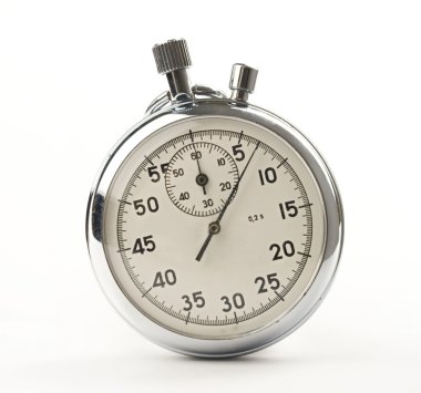 Stopwatch on white clipart