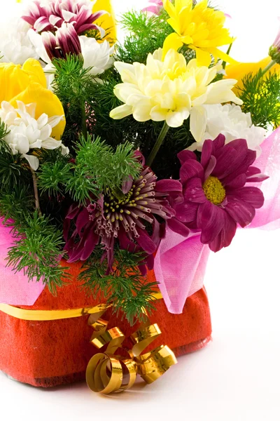 Flores em Basket — Fotografia de Stock