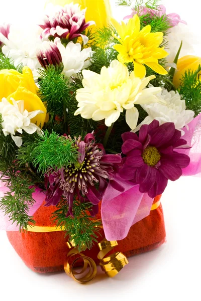 Flores em Basket — Fotografia de Stock