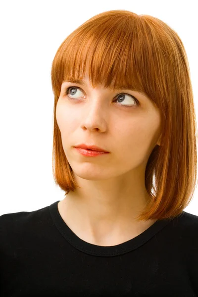 stock image Young female with red hair