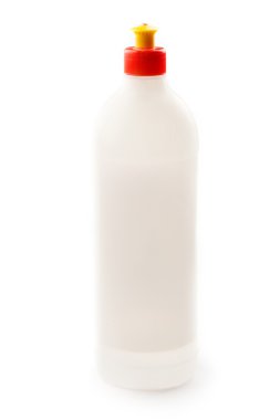 plastik şişe üzerinde beyaz izole
