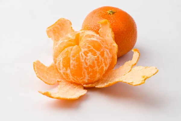 Mandarin izolált fehér — Stock Fotó