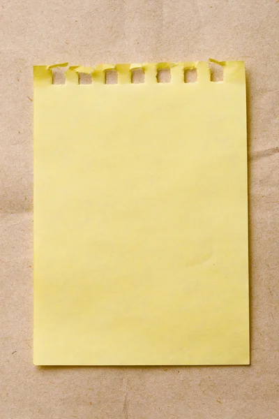 Sheet isolated on paper background — Stock Photo, Image