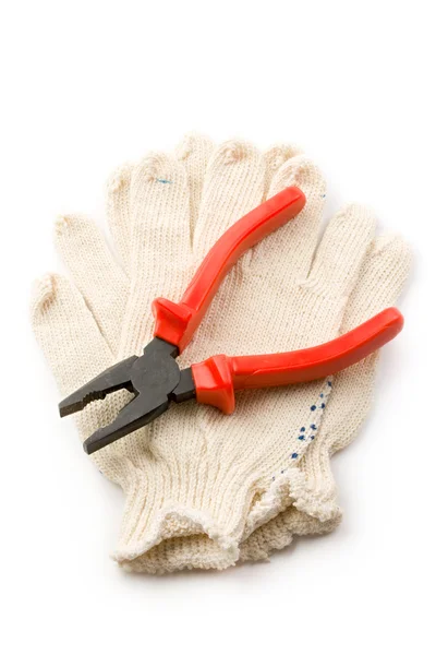 手套和工具 — 图库照片