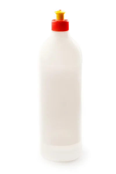 Plastik şişe üzerinde beyaz izole — Stok fotoğraf