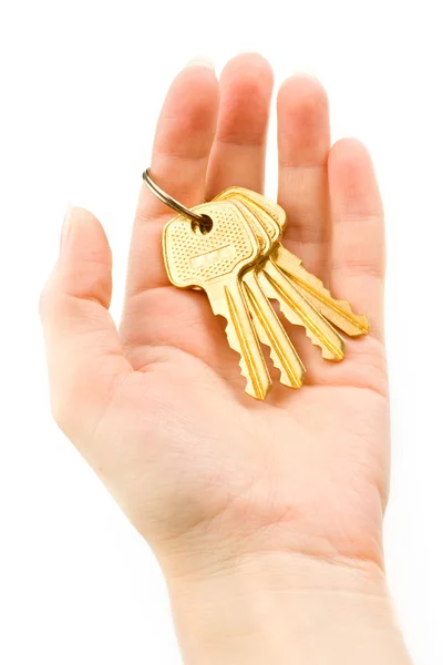 Mão com chaves — Fotografia de Stock