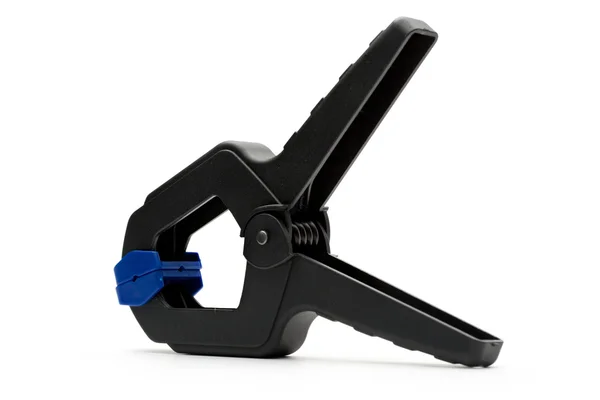 Black industrial clamp — Stock Photo, Image