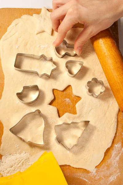 Making cookies with forms — Stock Photo, Image