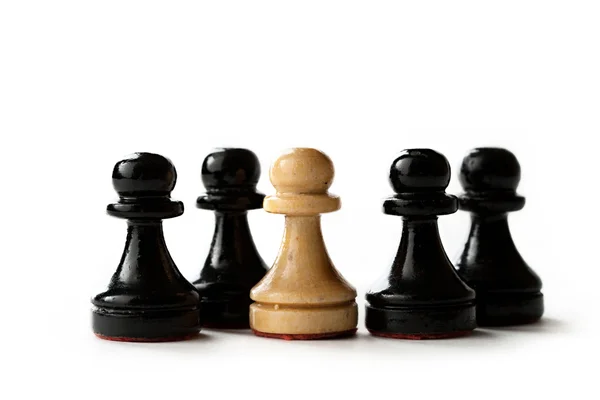 Шахові фігури — стокове фото