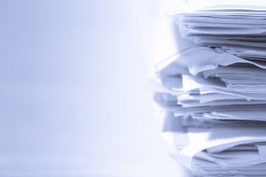 Stack of papers clipart