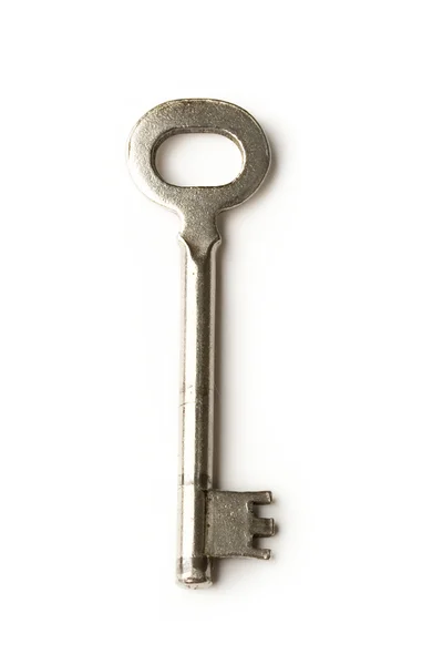 Anahtar beyazda izole edildi — Stok fotoğraf