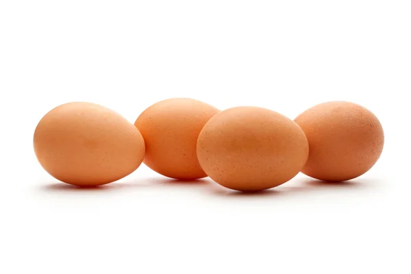 Ovos no fundo branco — Fotografia de Stock