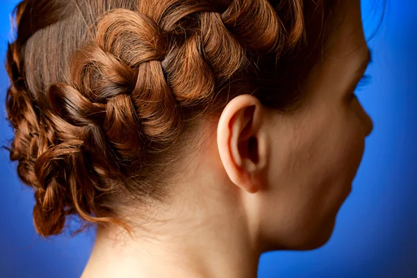 stock image Modern hairdo with plaits