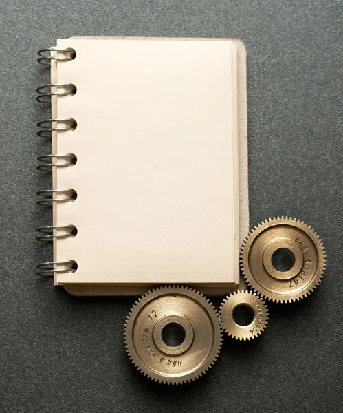 stock image Mechanical ratchets and notepad