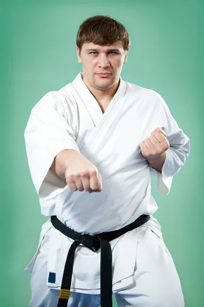 Maestro de karate en kimono —  Fotos de Stock