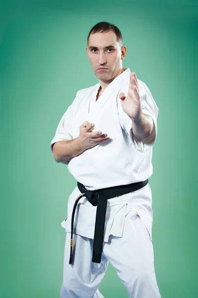 Maestro di karate in kimono — Foto Stock