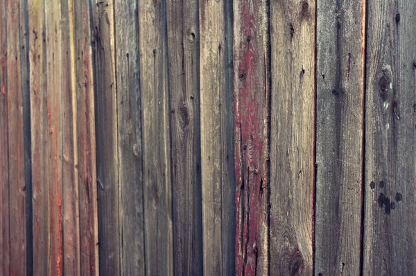 Une clôture faite de planches . — Photo