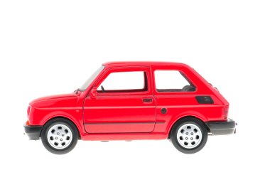 Fiat 126p kırmızı.