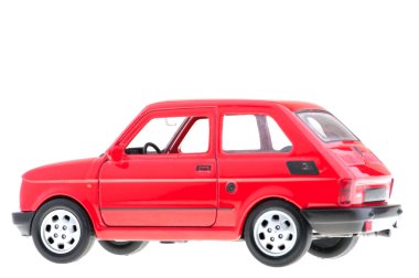 Fiat 126p kırmızı.