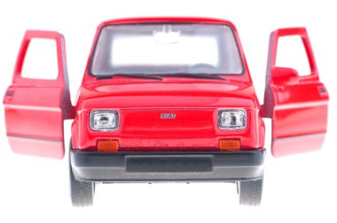 Fiat 126p red. clipart