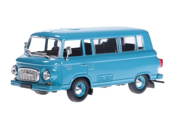 Barkas B1000 as a blue minibus. — Stock Photo, Image