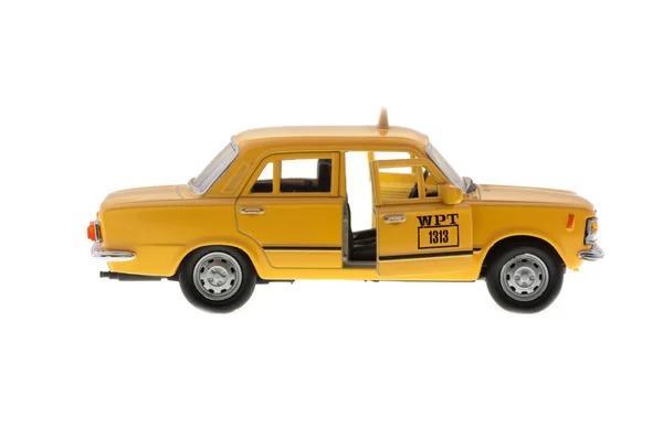 Fiat 125p taxi with the door open. — Stock Photo, Image