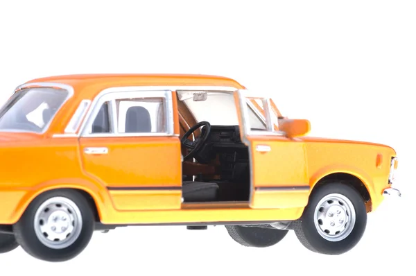 Fiat 125p arancione Fotografia Stock